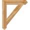 Ekena Millwork Traditional Arts & Crafts Rough Sawn Bracket, Western Red Cedar, 6"W x 36"D x 42"H BKT06X36X42TRA03RWR - alternate 3